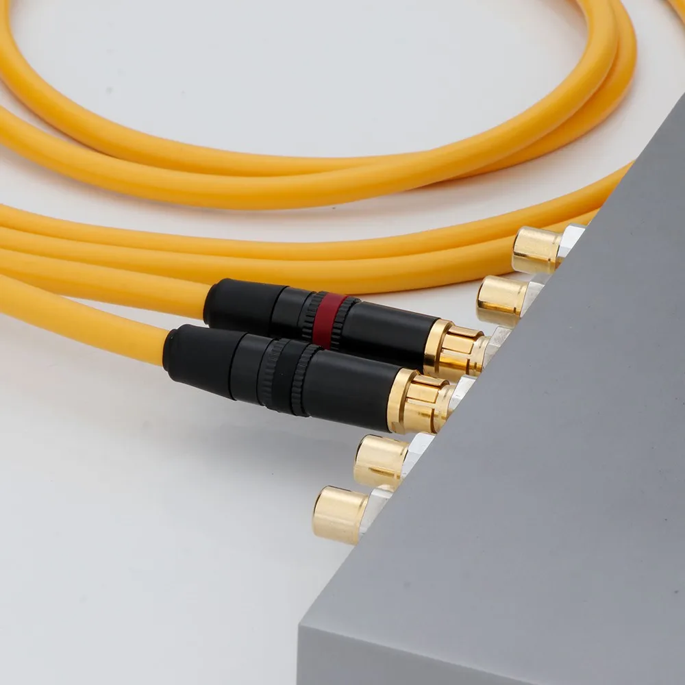 1쌍 RCA to RCA 리드 OFC 은도금 케이블 RCA to RCA 오디오 케이블 홈 시어터, HDTV, 앰프, 하이파이 시스템용