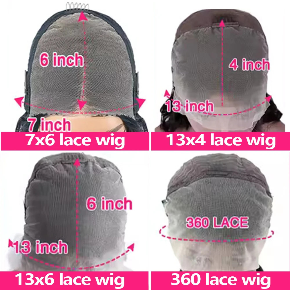 38 40 بوصة موجة عميقة 13x4 الدانتيل الجبهة الباروكات قبل قطعها 13x6 الدانتيل الباروكات الأمامية شعر الإنسان 7x6 Hd شعر مستعار دانتيل للنساء السود