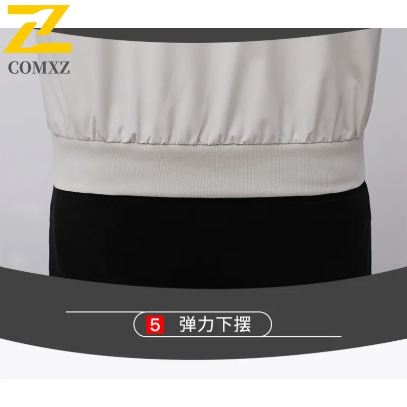 COMXZ hommes veste 2025 mode col montant trajet bureau coupe-vent manteau confortable Style quotidien léger automne nouvelles vestes