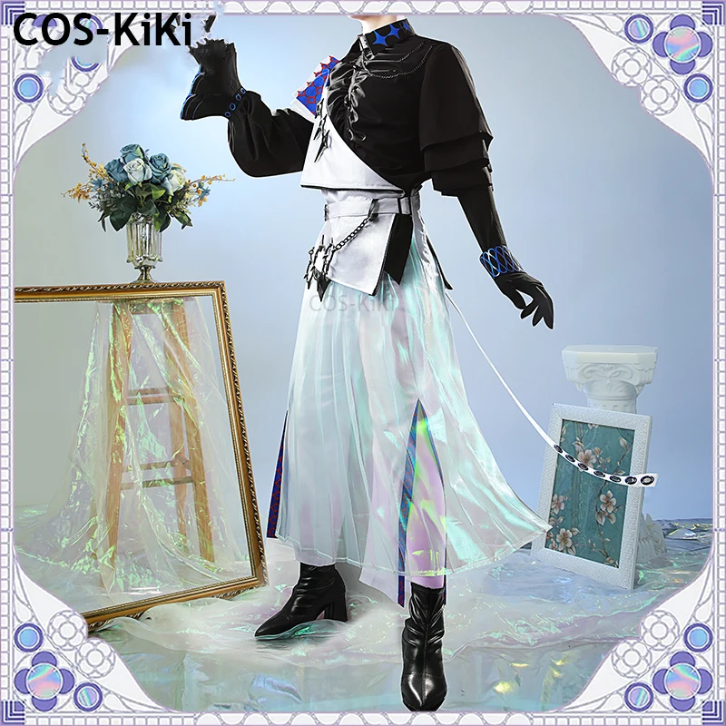 COS-KiKi Vtuber Nijisanji Hoshirube Sho Game Suit Gorgeous Handsome Cosplay Costume Halloween Party Role Play Outfit Any Size