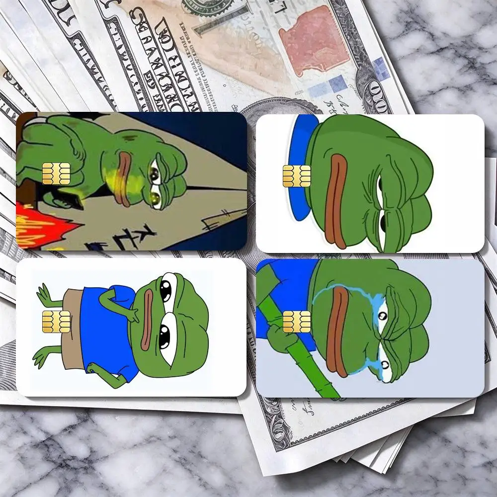 Meme pack Pepe The Frog  Credit Card HD Stickers Premium matte film effectively prevents fingerprints and daily abrasion.