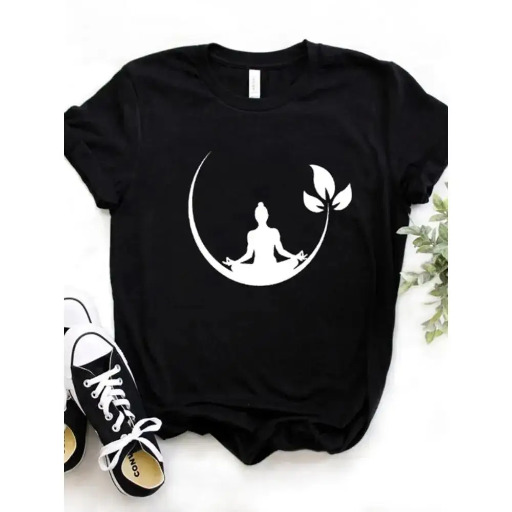 

Women's Zen Yoga Meditation T-Shirt | Spiritual Balance Graphic Tee | Comfortable Casual Fitness Workout Top Gift