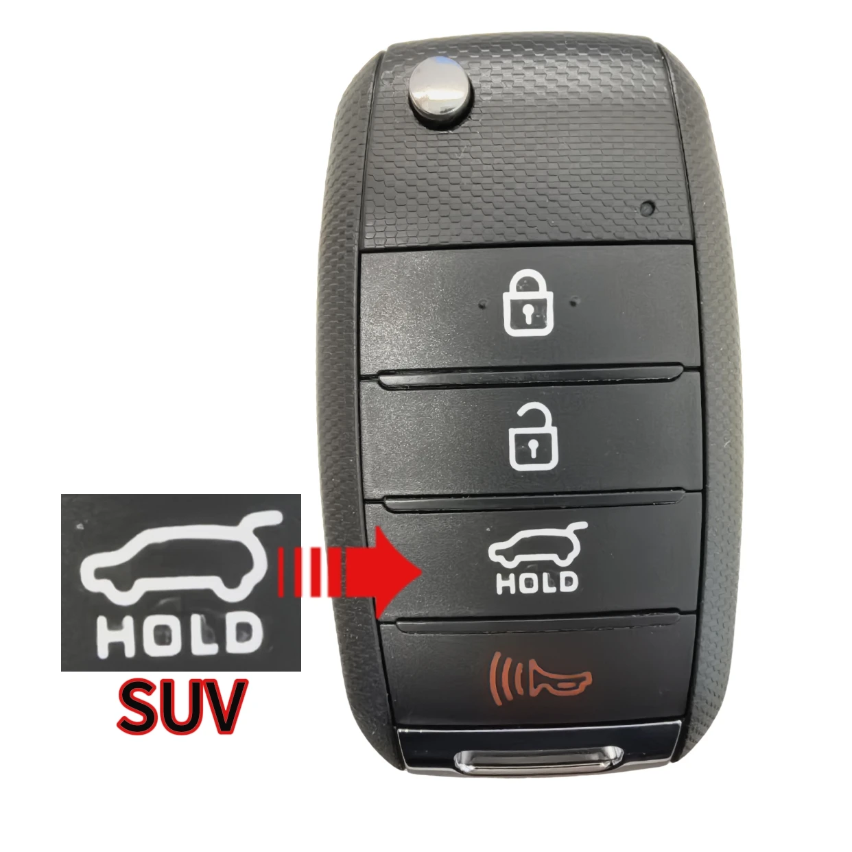 Jingxin SY5JFRGE04 95430-D4010 para KIA Optima 2016 2017 2018 2019 2020 mando a distancia de coche Fob 433MHz sin Chip ID46/ID70Chip PCB Shell