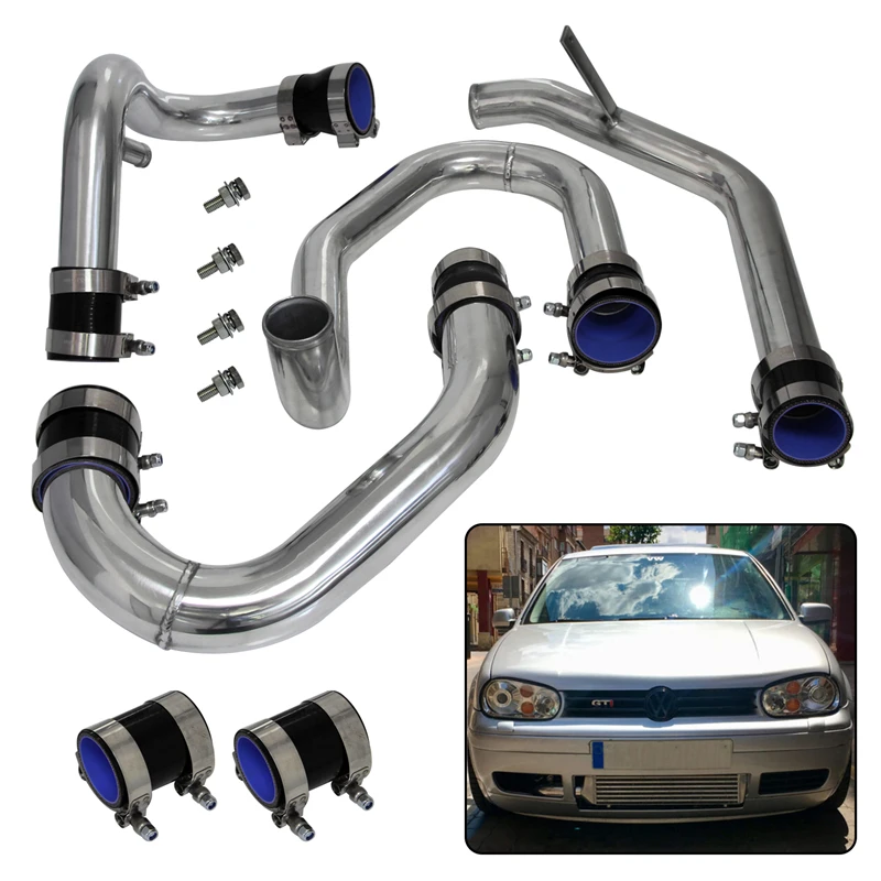 Upgrade Front Mount Intercooler Piping Fits for VW Jetta Golf MK4 1.8L Turbo 98-05 Red/Blue/Black