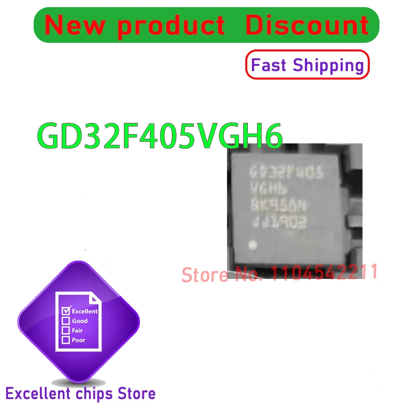 1 قطعة/الوحدة GD32F405VGH6 GD32F405 بغا جديد الأصلي
