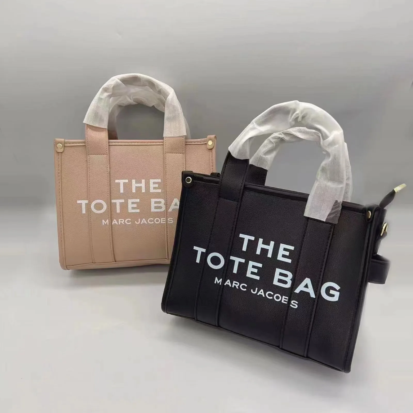 Marc jacbs-Bolso de mano de diseñador de lujo para mujer, bolsos de hombro de marca, monederos de compras de PU suave, bolsos cruzados para mujer