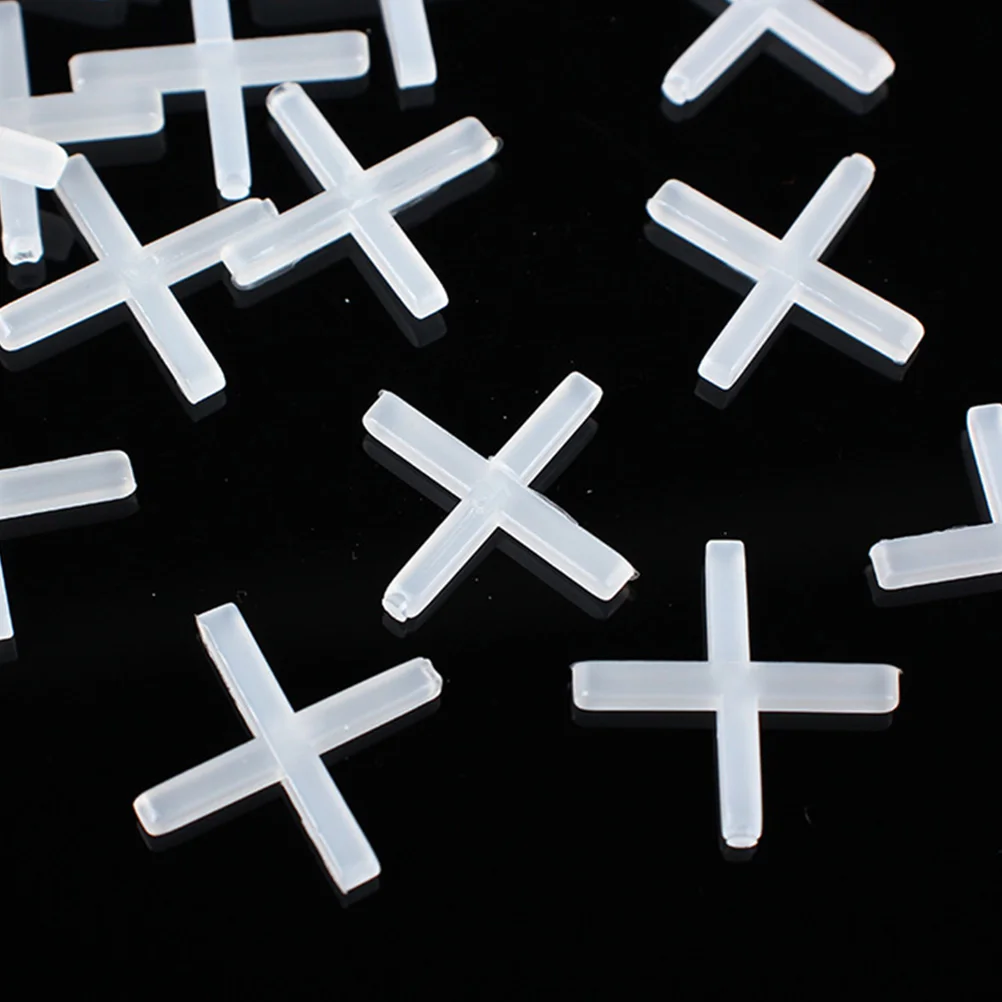 

1000pcs Tile Spacers 1.0MM Cross Shaped Tools Ceramic Floor Tiles Leveling System Reusable Efficient Installation Building