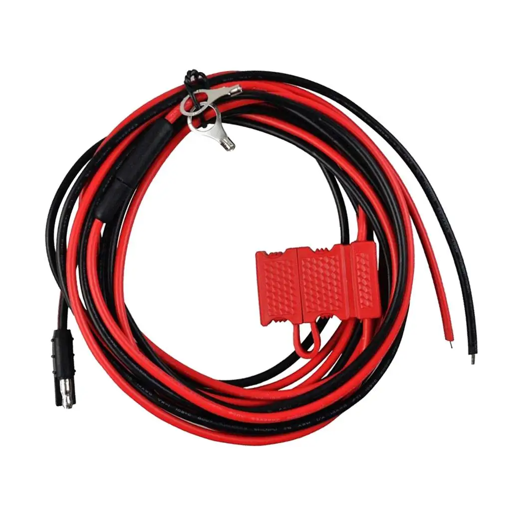 Power Cable for Mobile Radio Black and Red Durable PVC Headphone Cable for Motorola Maxtrac GM Series