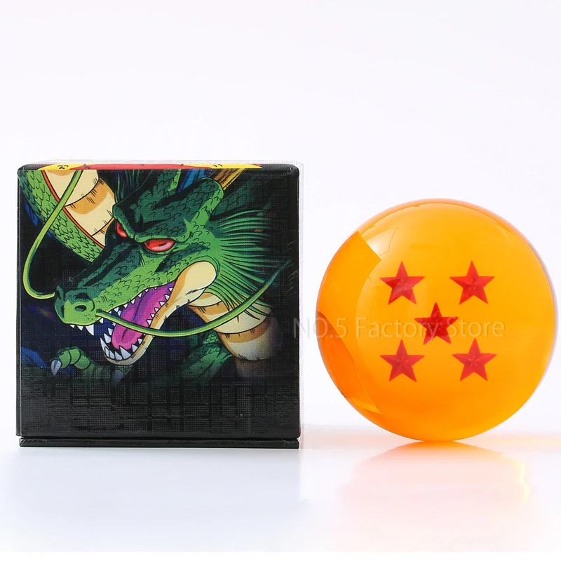 7.6cm Dragon Ball Z Crystal Ball Anime Figure 1-7 Star Shenron Wish Balls Cosplay Props Collectible Desktop Decoration Toys