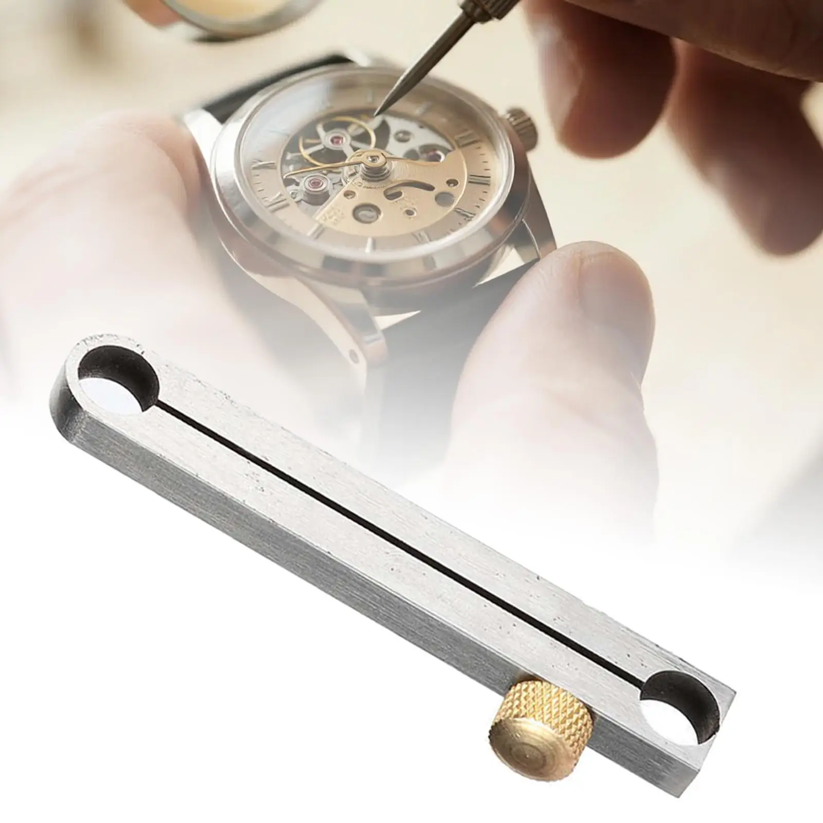 

Портативный инструмент для снятия и установки металлических центровальных колец часов, пресс-держатель для часовщика, профессиональный инструмент для ремонта