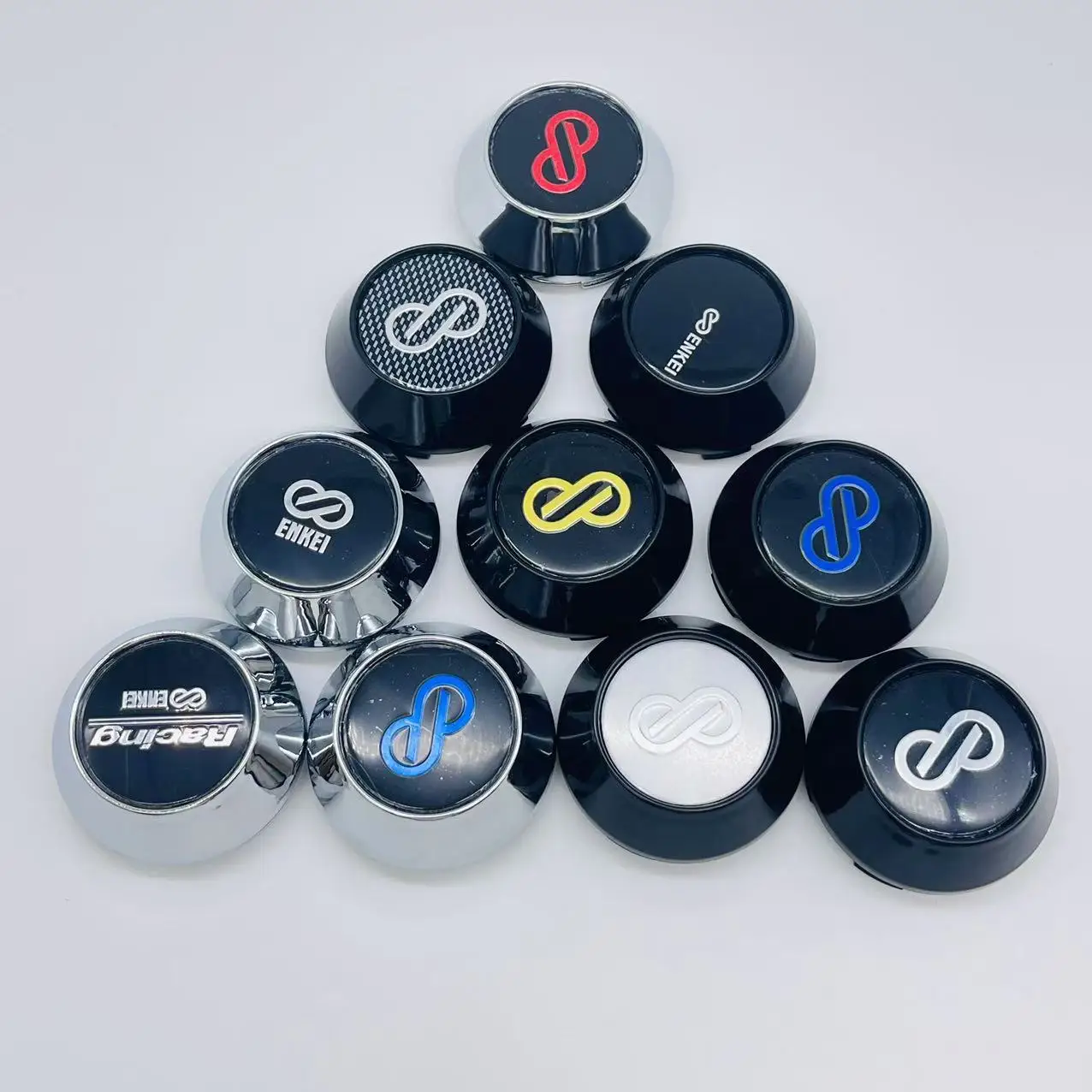 4pcs 60mm 64mm 65mm 68mm 69mm Car Wheel Center Caps High Cap With ENKEI Emblem Logo Styling Accessories for ENKEI Rim Hub Cover view 3