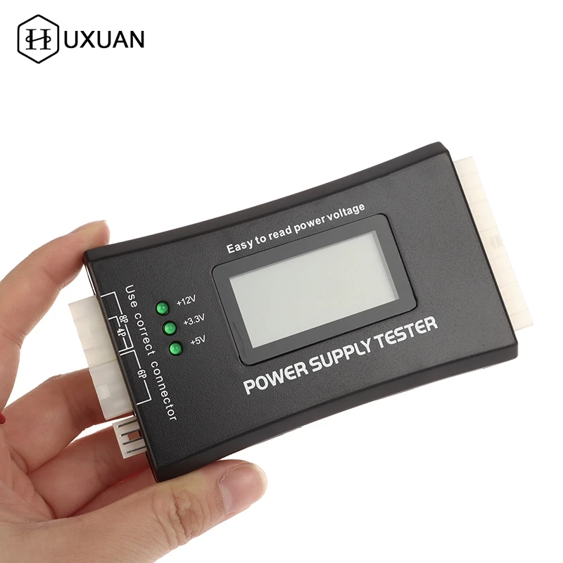 Digital LCD Display PC Computer 20/24 Pin LCD Power Supply Tester Check Atx Source Tester Power Measuring Diagnostic Tester Tool