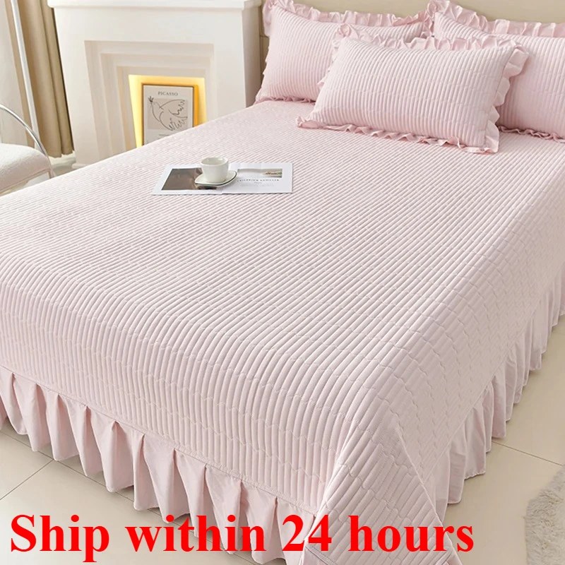 

Summer tencel bed cover three-piece set lace ice silk mat air conditioner mat non-slip bed sheet kang cover soft mat