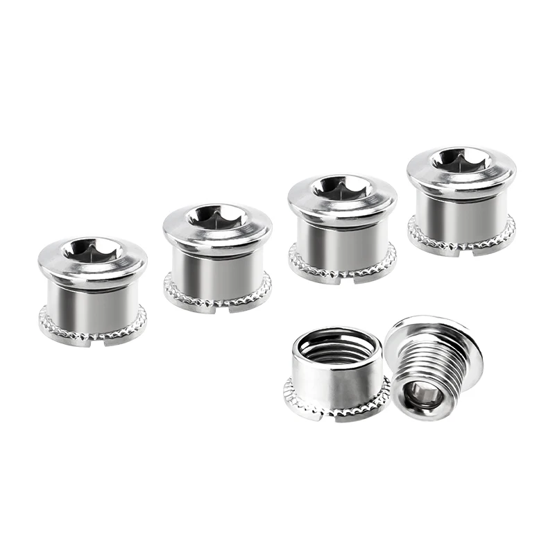 5Pairs Chainring Bolts Nuts For Single/Double/Triple Chainrings Crankset Screws Cycling Accessories