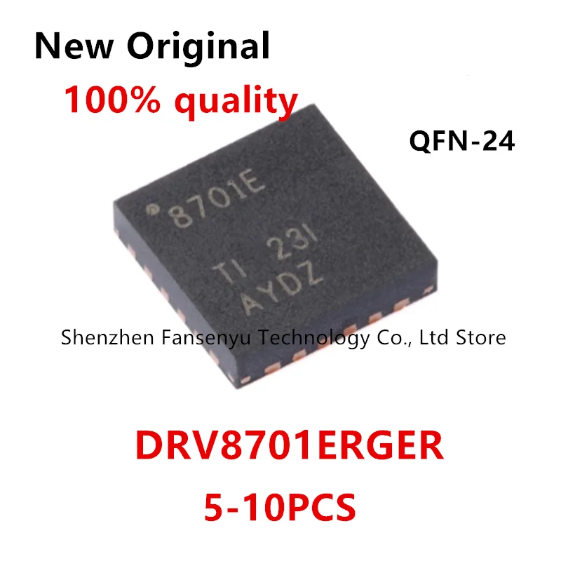 

(5-10piece)100% New DRV8701ERGER DRV8701 8701E QFN-24 Chipset.