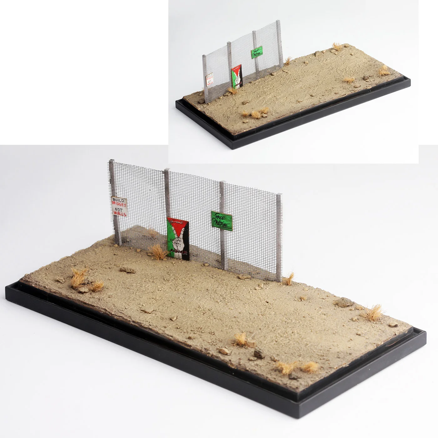 

1:72 Scale Resin/Plastic Gaza Suburban Isolation Net Accessories Model Tank Sandtable Scene Terrain Collectibles Static Display