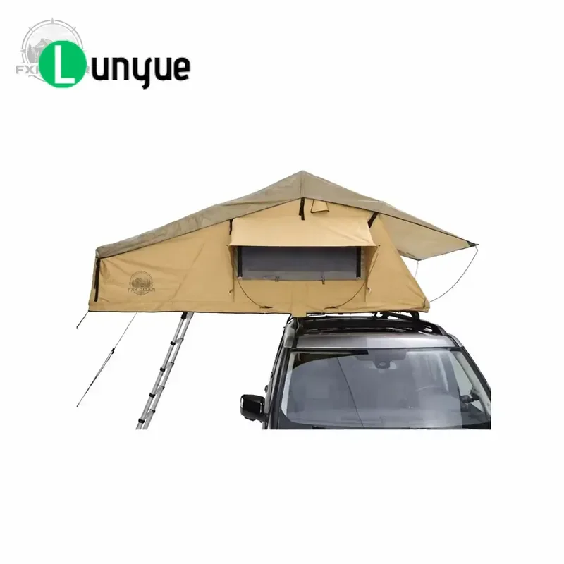 Thickened Retractable Roof Tent 3000mm Waterproof Foldable Outdoor Camping Tent for Two People Self Driving SUV Travel