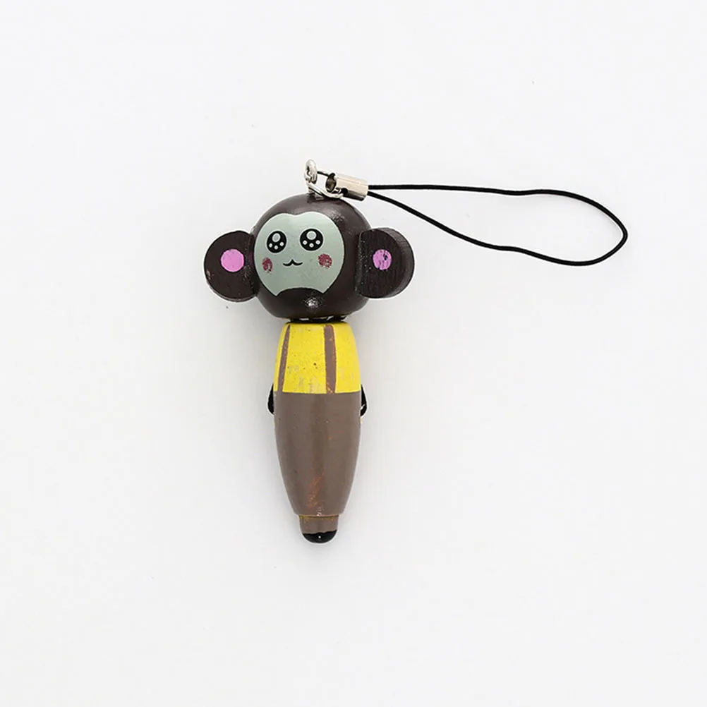 

6Pc Cartoon Animals Ballpoint Pen Wooden Pens Lovely Stationery for Outdoor Office School (Mixed Type)