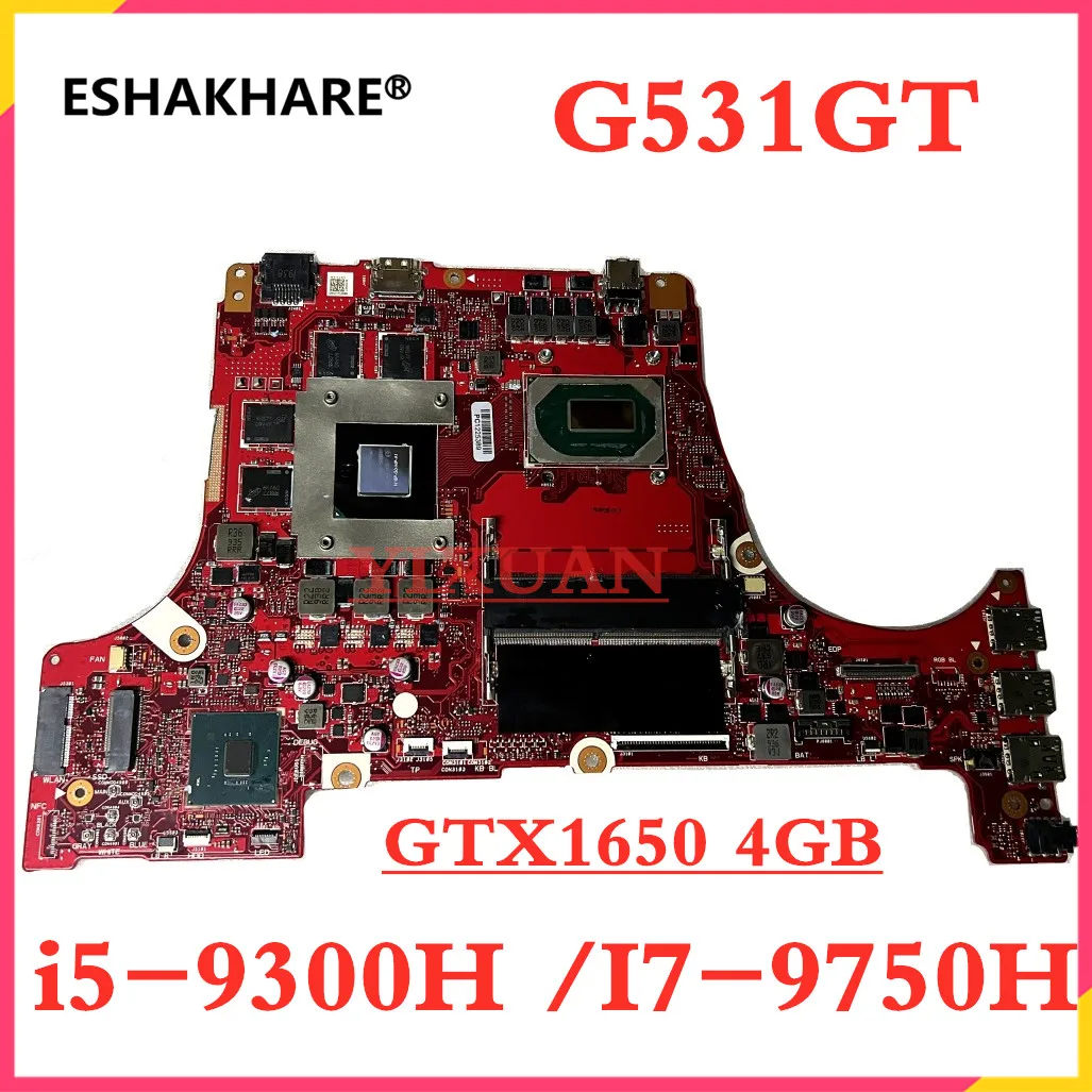 G531GT For ASUS ROG Strix G G531GT G531G G531GW G531GU Laptop Motherboard With cpu i7 i9  GPU GTX1650 4G  100% TEST OK