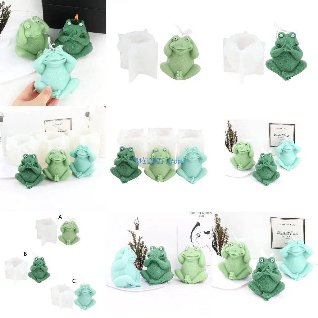 

G5GC for Frog Decoration Silicone Mold Epoxy Resin DIY Decoration Making Soap