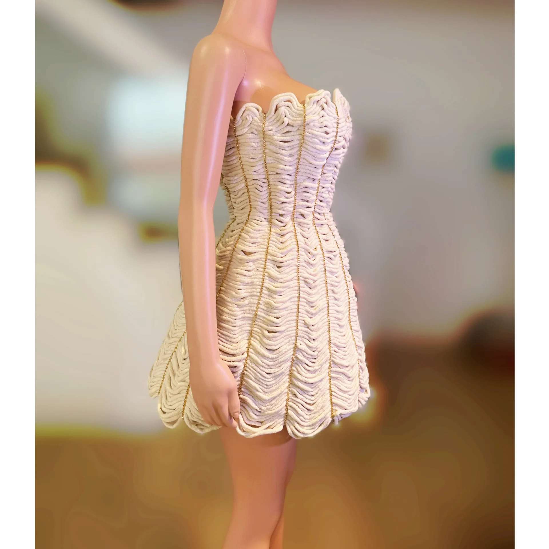 Heavy Industry Princess Birthday Party Studio Photo & ฮาโลวีนคอสเพลย์เครื่องแต่งกายชุดสําหรับสตรี High-End Performance Dress