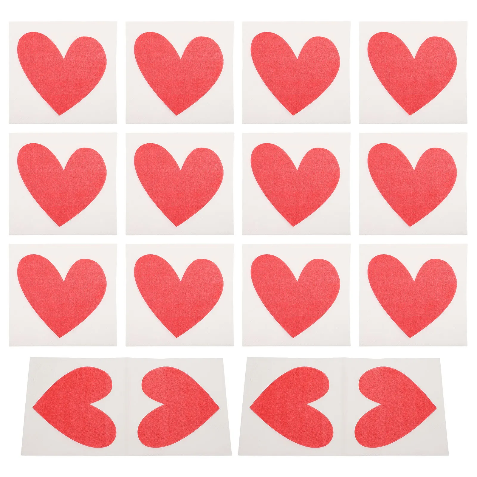 40 قطعة مناديل مطبوعة على شكل قلب مناديل ورقية لحفلات الزفاف يمكن التخلص منها لحفلات العشاء والولائم المناشف الورقية ماصة وأنيقة