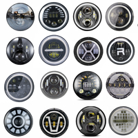 7 Inch 5.75in Led Auto Headlight Motorcycle LED Headlight DRL Angel Eyes for Harley Yamaha Jeep Lada Niva Urban Car H4 Headlamp