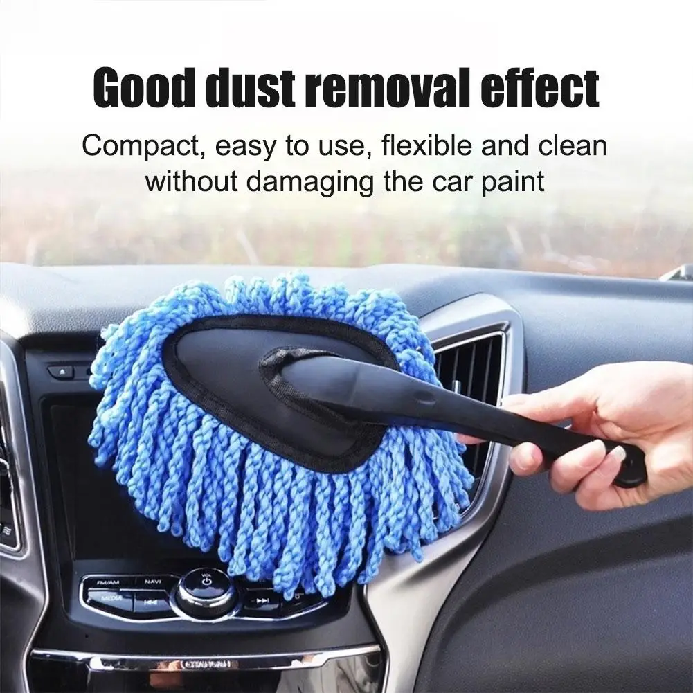 

Car Microfiber Dusting Duster Dust Mop Strong Water Washing Absorption Wash Detailing Tools Home Auto Removal Brush Dust Q4e3