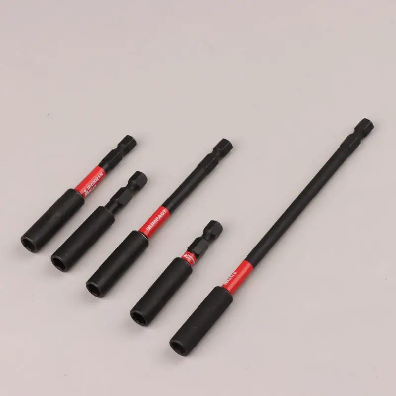 Impact Magnetic Extension Bit Holder Black 60MM/1/4" Hexagon Rust Resistant Durable Tool Accessories