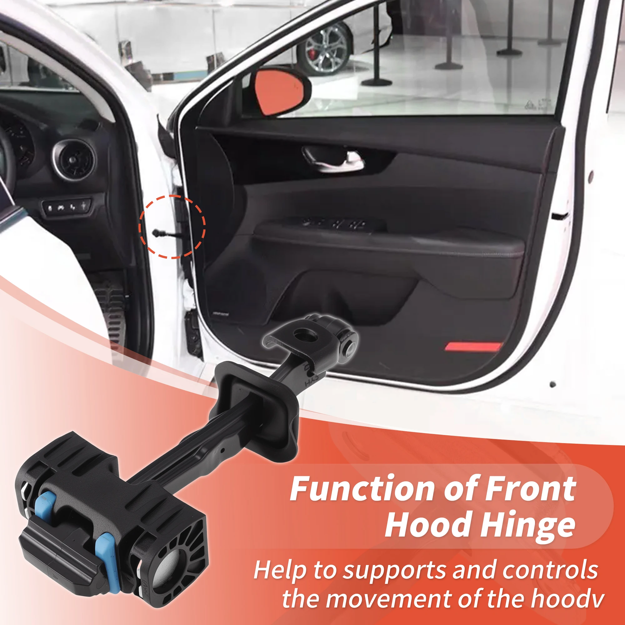 UXCELL Front Left/Front Right Door Check Strap for Volkswagen Golf 7 14-18 No.5GG837249