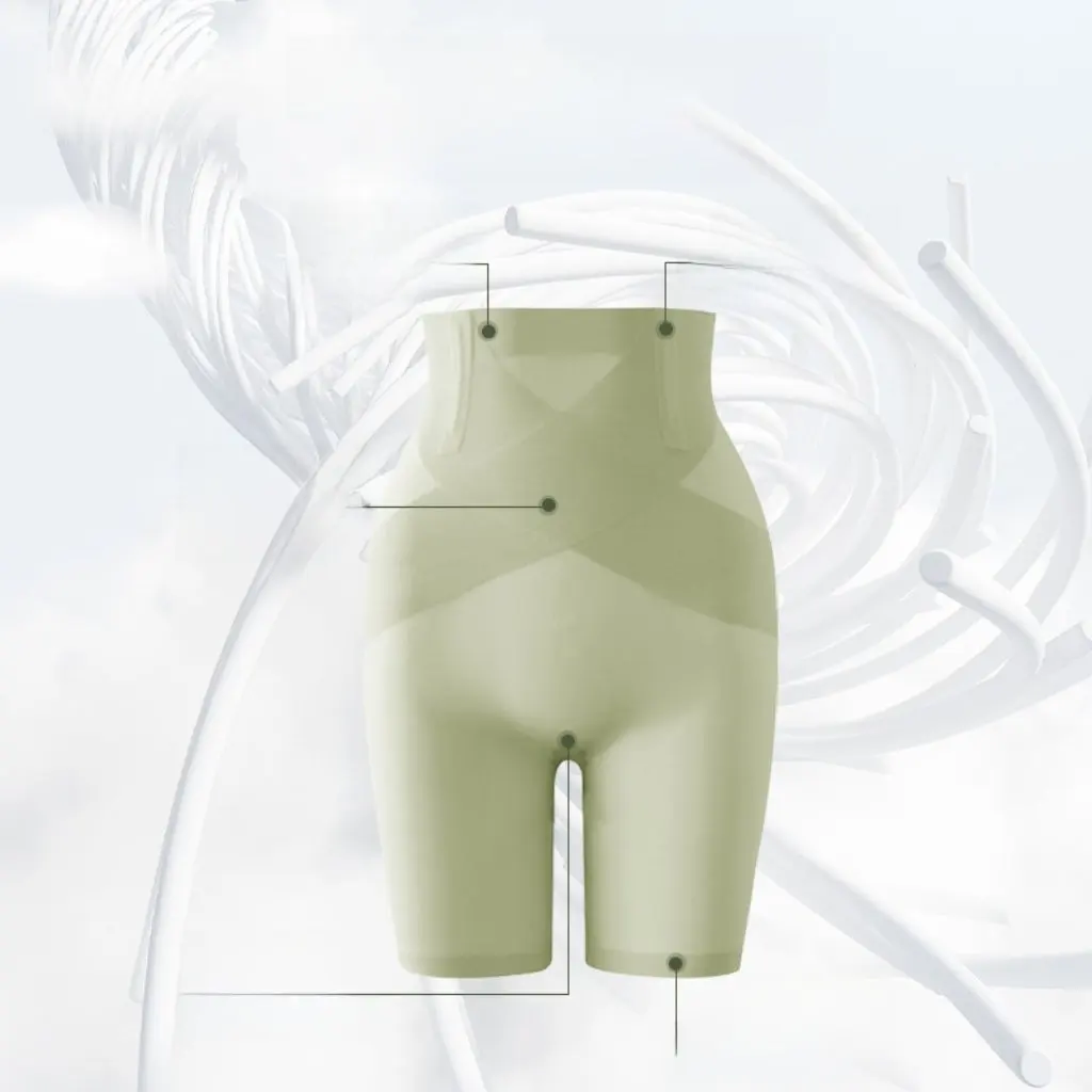 

Jelly Pants for Women High Waist Shaping Bottoming Safety Pants Lightweight Breathable Three-point Abdominal Support Traceless