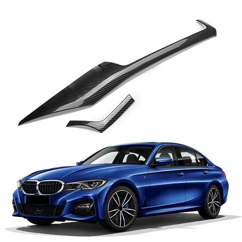 Rivestimento del pannello di controllo centrale del rivestimento interno in fibra di carbonio Abs Look per-Bmw F30 F34 F32 F33 F36 2013-2019