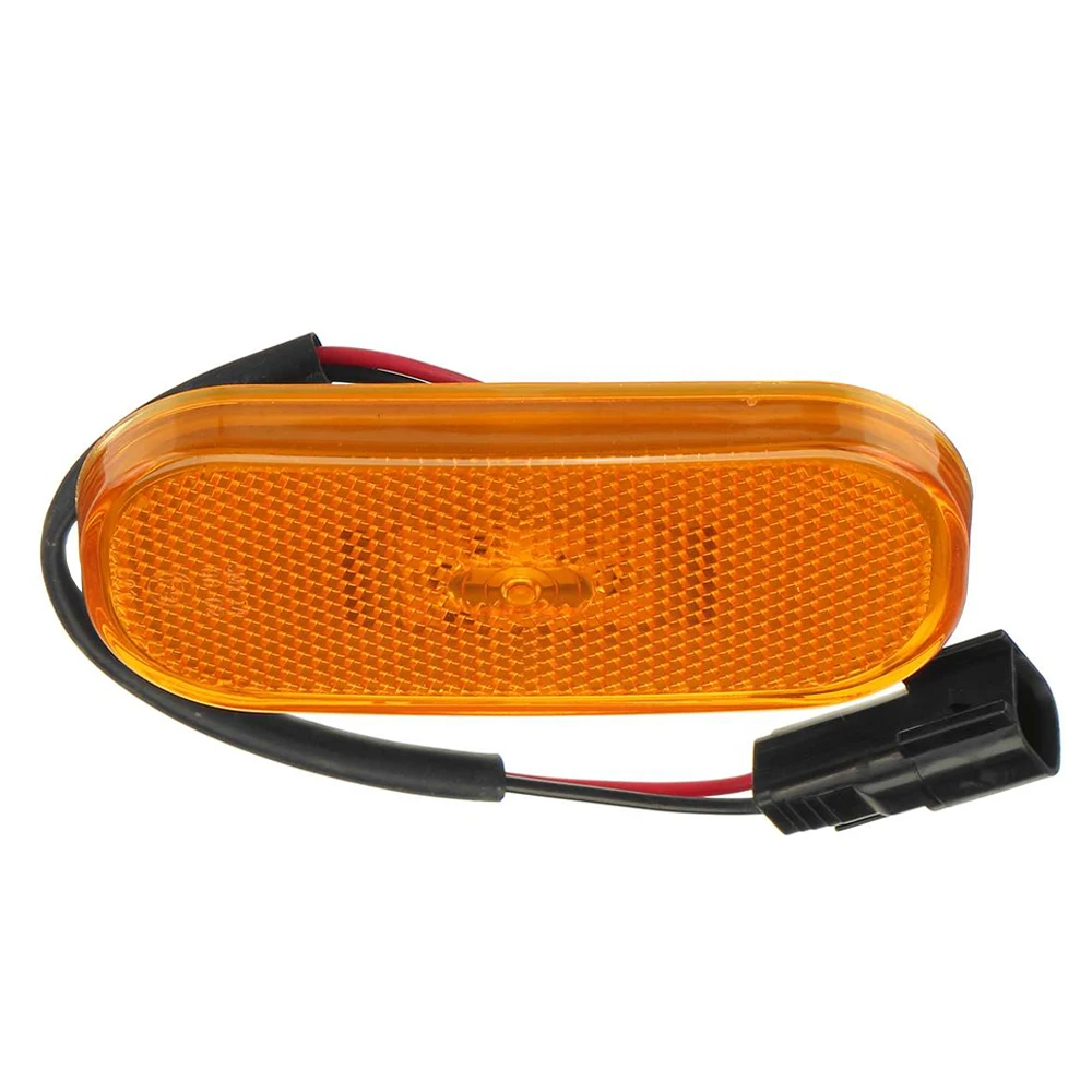 Picture 6: 1Pc Amber/Yellow Side Marker Lamp Lens 12V BK31-15442-CB1832493 For Ford Transit Mk8 2014+