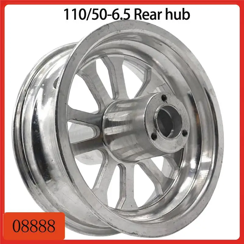

Aluminum rear wheel hub for pocket bikes 110/50-6.5 tire size compatible with 47cc 49cc scooter tire applications
