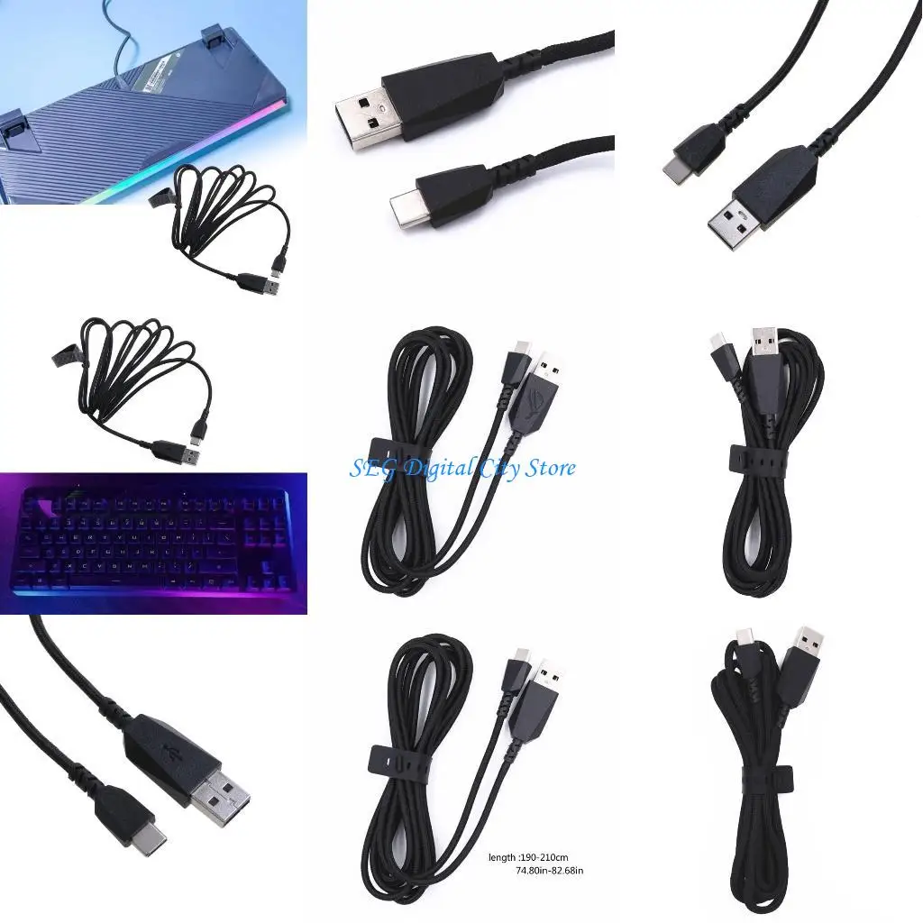 U75B USB لوحات المفاتيح الماوس خط استبدال الكابل لإصلاح لوحات المفاتيح نطاق ROG Strix و ROG Chakram ، ناقل الحركة السريع #1
