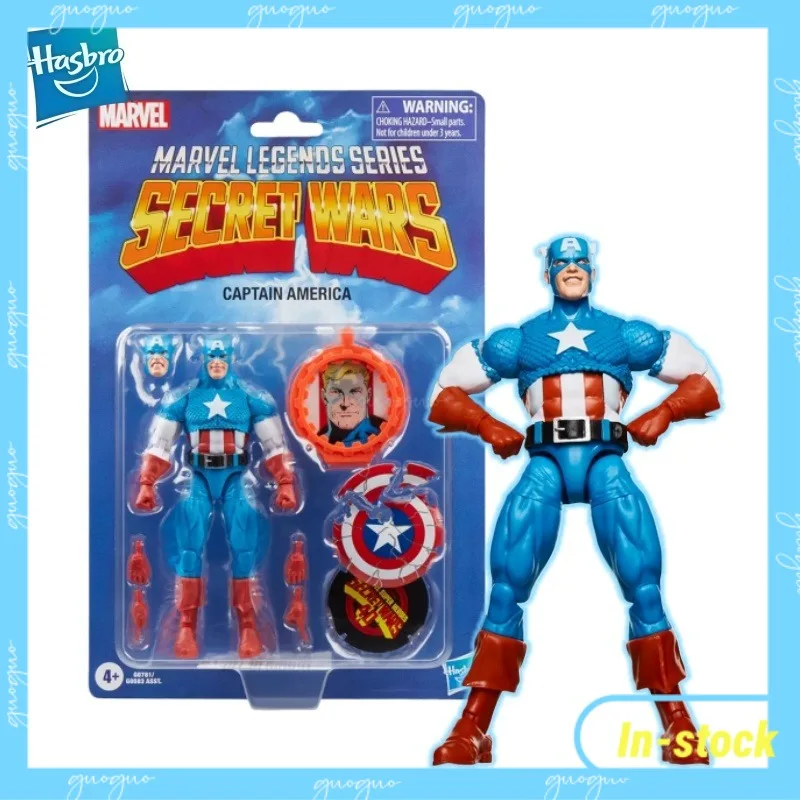 

【In-stock】Hasbro Marvel Legend Series Secret War Captain America Retro Comic Action Figures Collectible Model Toys 6 Inches.