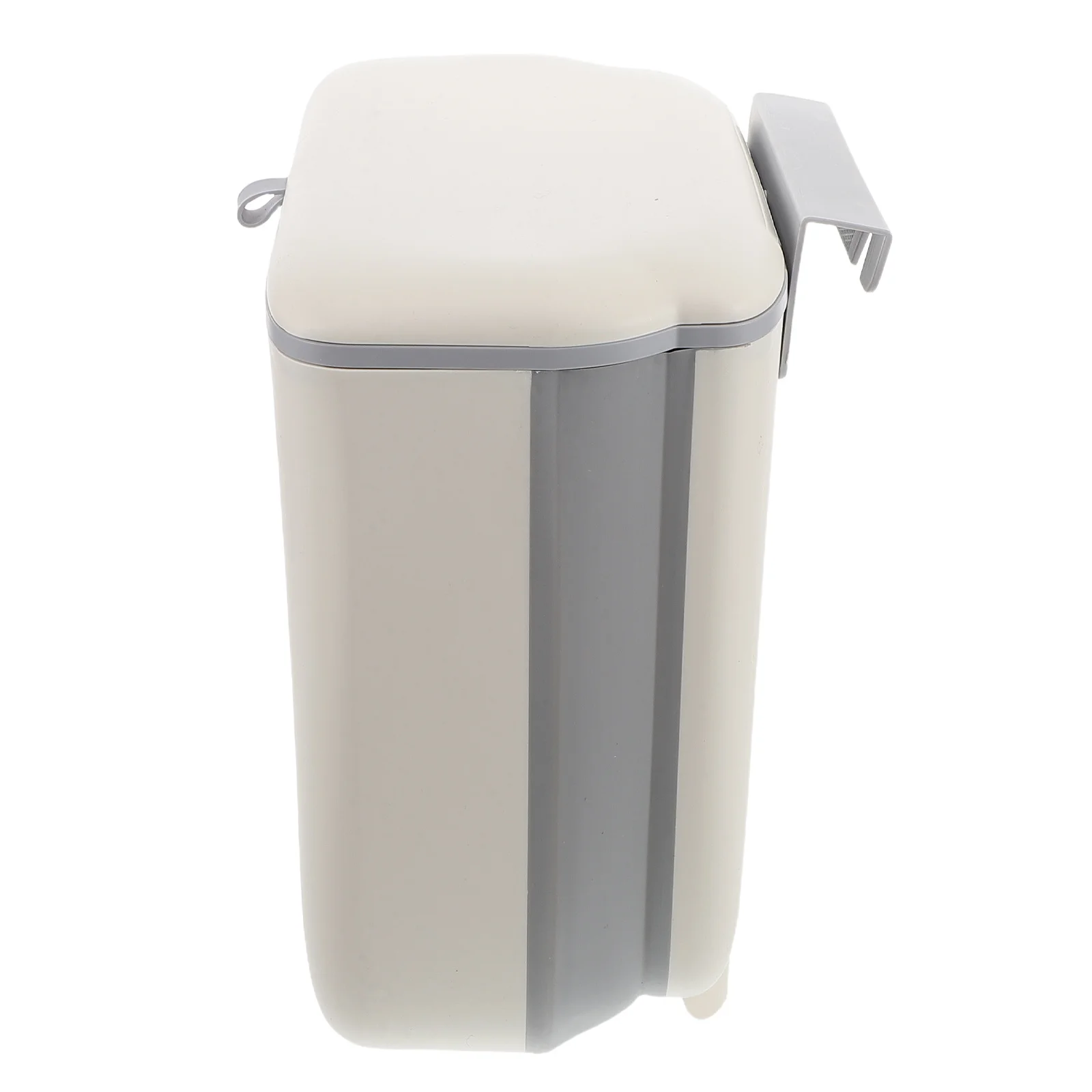 

Foldable Hanging Trash Can with Lid Easy Mounting for Kitchen Bathroom Rv Bedroom Under Sink Cleanliness Wall Mounted