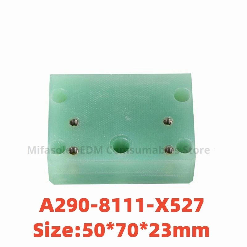 

EDM Parts A290-8111-X527 Upper Isolator Plate F320 Insulation Block 50Lx70Wx23H mm for Fanuc Wire Cutting EDM Machine