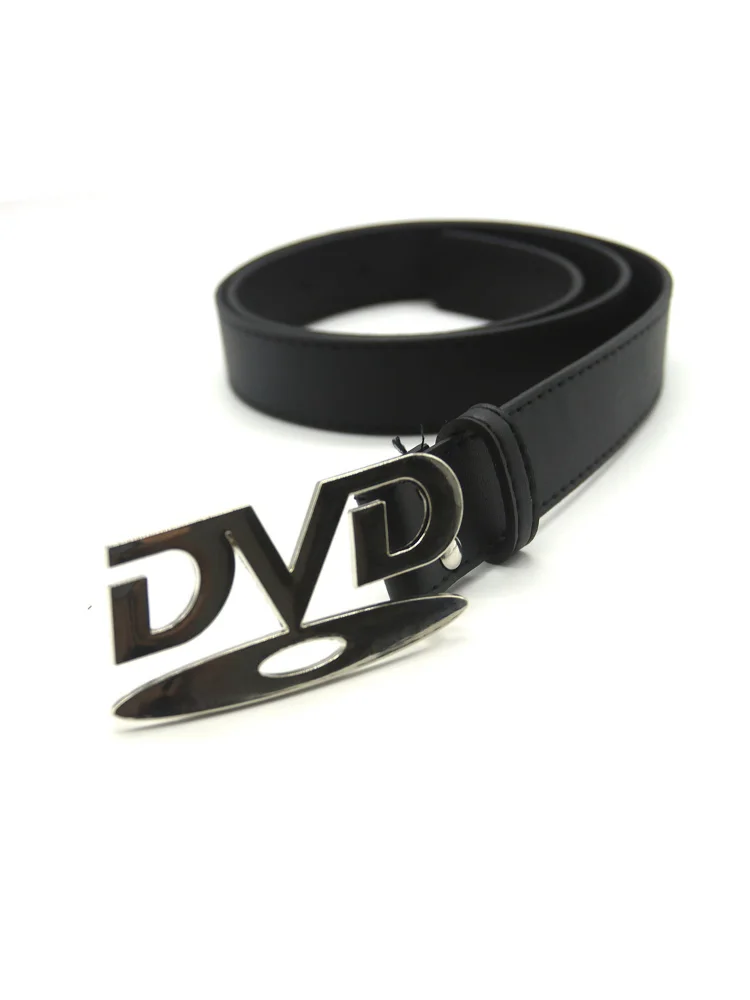 Modischer Damengürtel, Hip-Hop-Y2K-Gürtel, DVD-Schnalle, Nischengürtel, Retro-Design, Sinnlicher Damengürtel, Jeans-Dekoration