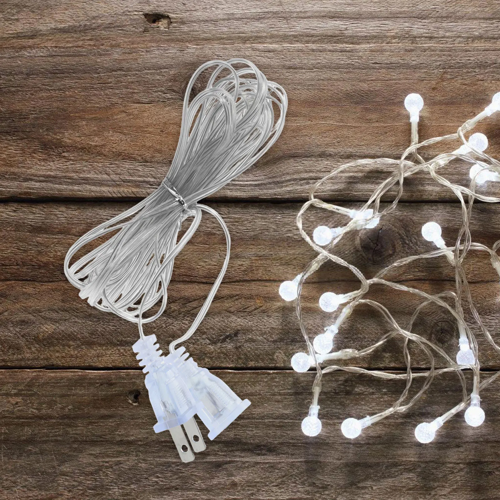 

5Pcs Extension Cord for Indoor String Lights Male to Female Cable Xmas Fairy Light String Extension Setup