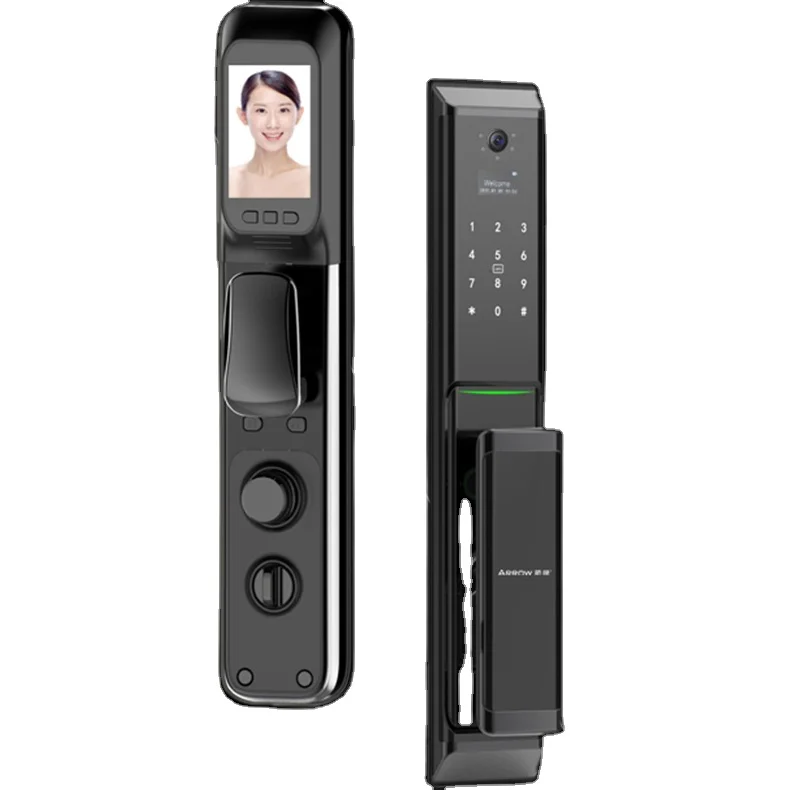 

Full-automatic nuki smart door lock with camera home App unlock fingerprint rfid keyboard keyless tuya lock