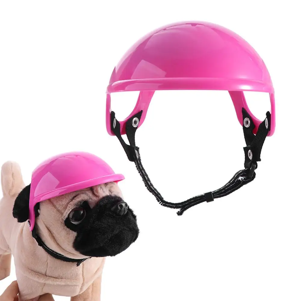 

Cat Headwear Dog Helmets with Ear Holes Head Protective Pet Helmet Hat Photo Props Hard Hat Pet Ridding Cap Motorcycle Bike