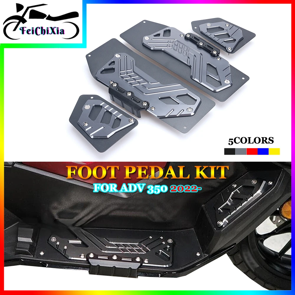 

For HONDA ADV 350 ADVENTURE 350 ADV350 2023 2022 Motorcycle Accessories Footrest Footpads Pedal Plate Foot Pad Kit