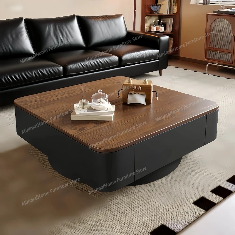 

Storage Rustic Coffee Table Wood Unique Brown Design Space Saving Coffee Table Modern Luxury Mesa De Centro Furniture For Home