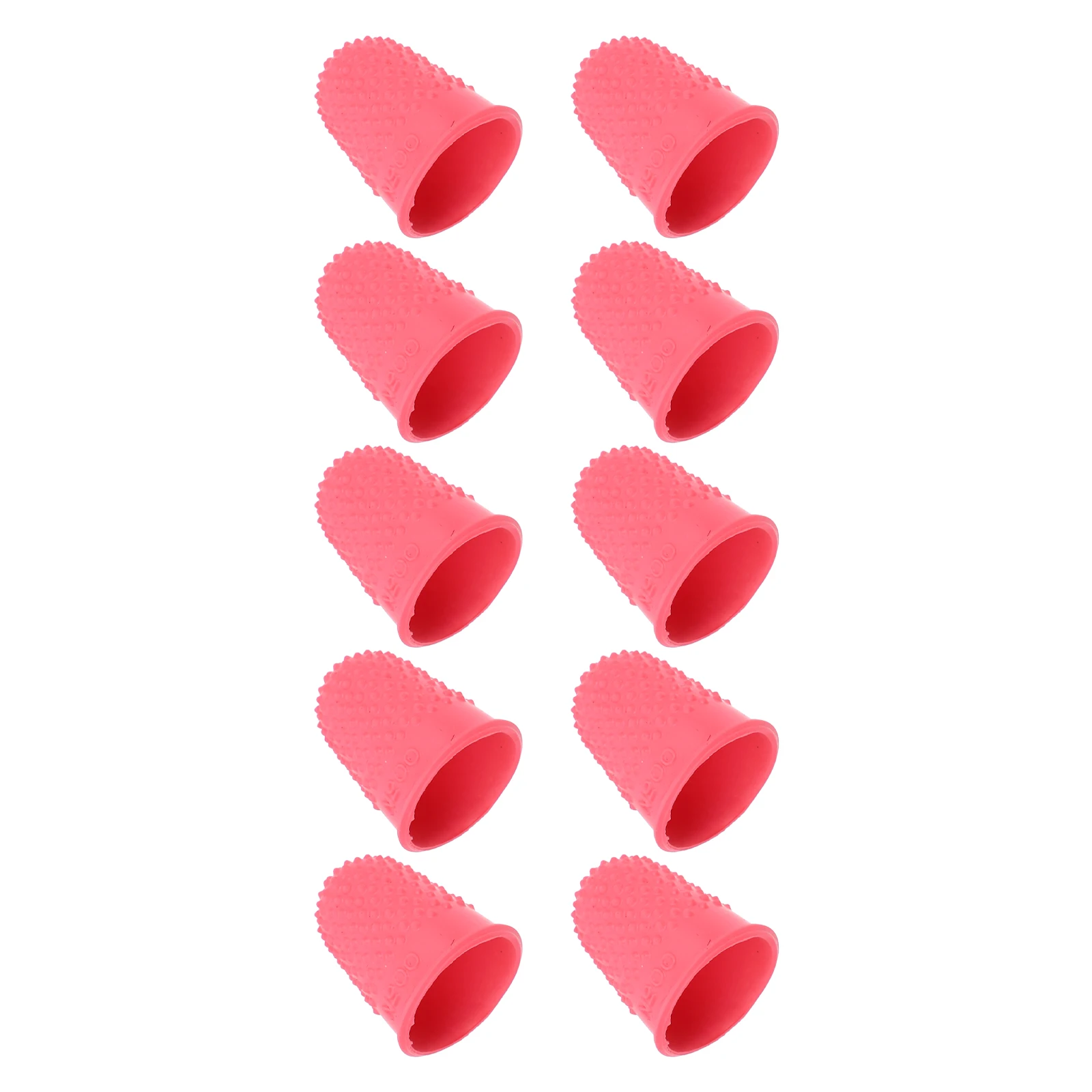 

10 Pcs Finger Tips Guitar Fingertip Protectors Rubber Fingertip Cover Anti Slip Covers Caps for String Instruments