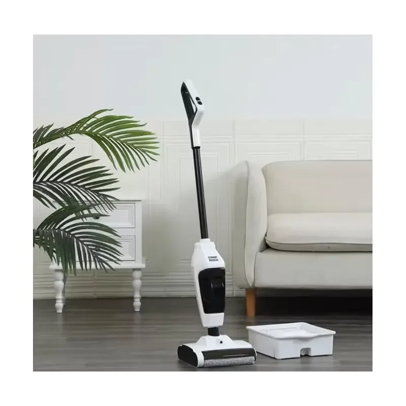 3 in 1 Wireless Handheld Robot Vacuum Cleaner Floor Washer Mop Double Roller Rotary Scrubber Self Cleaning Household Device