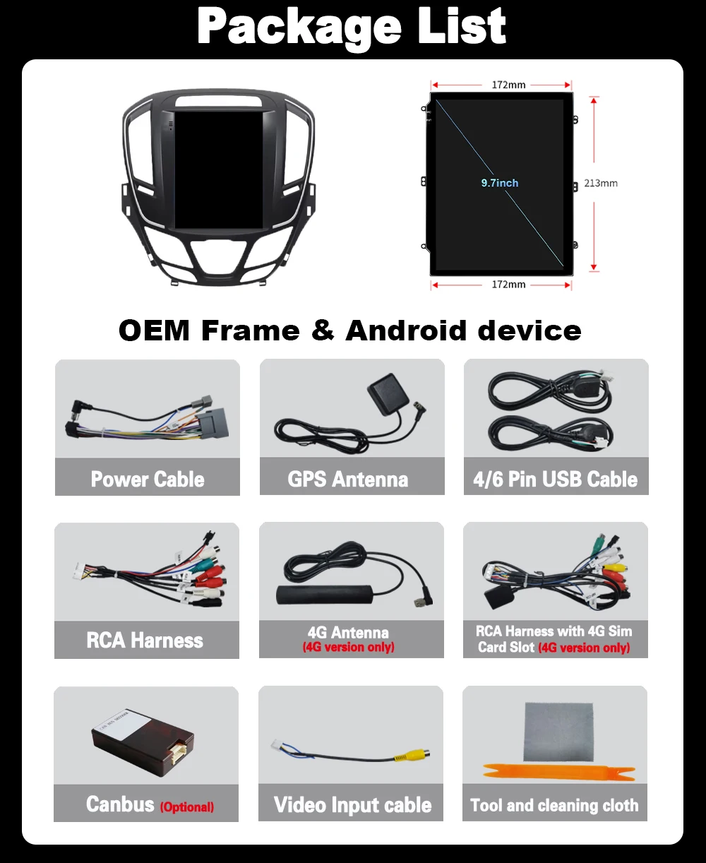 راديو سيارة 9.7 بوصة أندرويد 15 لأوبل إنسيجنيا بويك لاكروس ريجال 2014-2018 مشغل فيديو الوسائط المتعددة الملاحة نظام تحديد المواقع السيارات Carplay