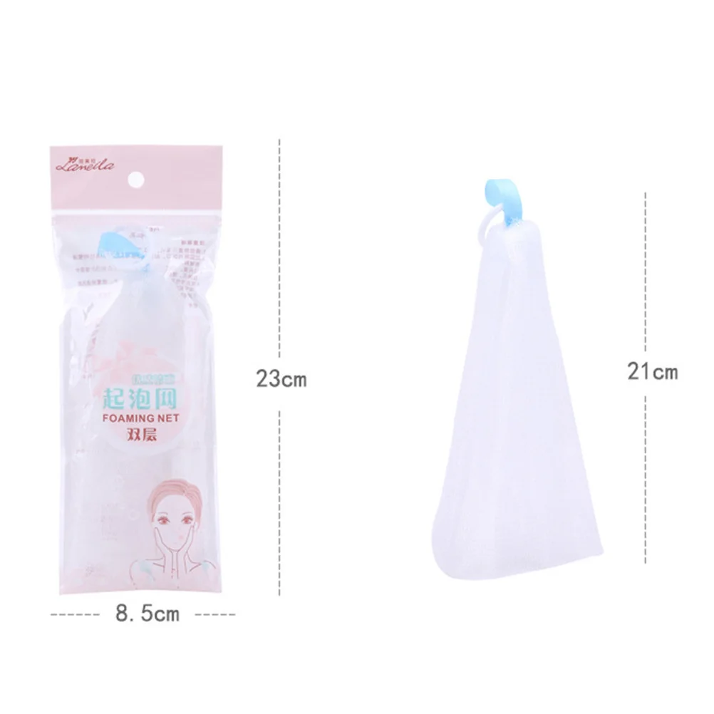 

Foaming For Face Washing Soap Bar Shower Gel Shampoo Facial Cleansing Pore Cleaning Double Layer Mesh Sponge High