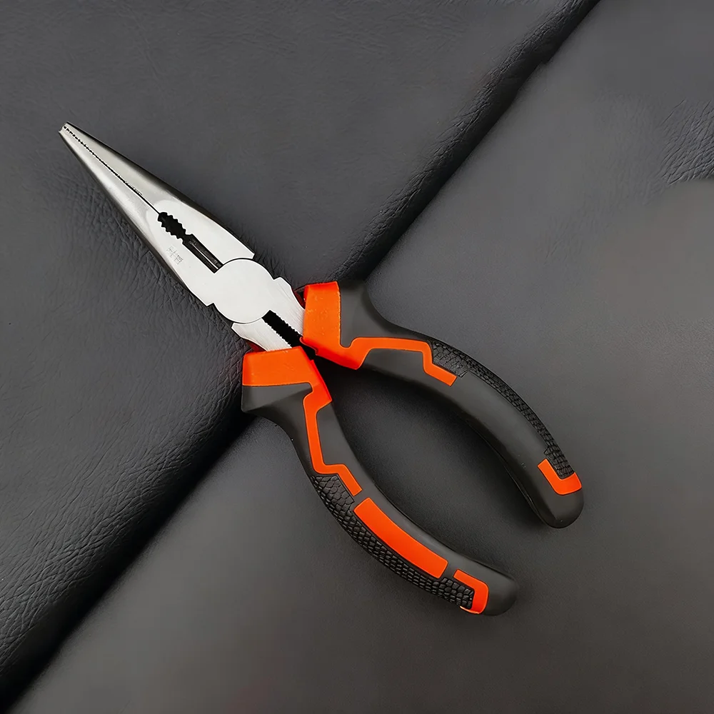 كماشة الأسلاك، كماشة قطرية حادة كبيرة الفتح كماشة أنف إبرة، لقطع، أدوات الأسلاك المعدنية والالتواء #6