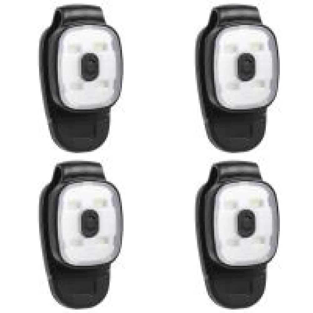 JOCESTYLE LED-Clip-Taschenlampe, 3 Beleuchtungsmodi, USB wiederaufladbar, LED-Clip-Lampe, Sicherheitswarnung, Lauflichter für nächtliches Gehen, Angeln ﻿ 3